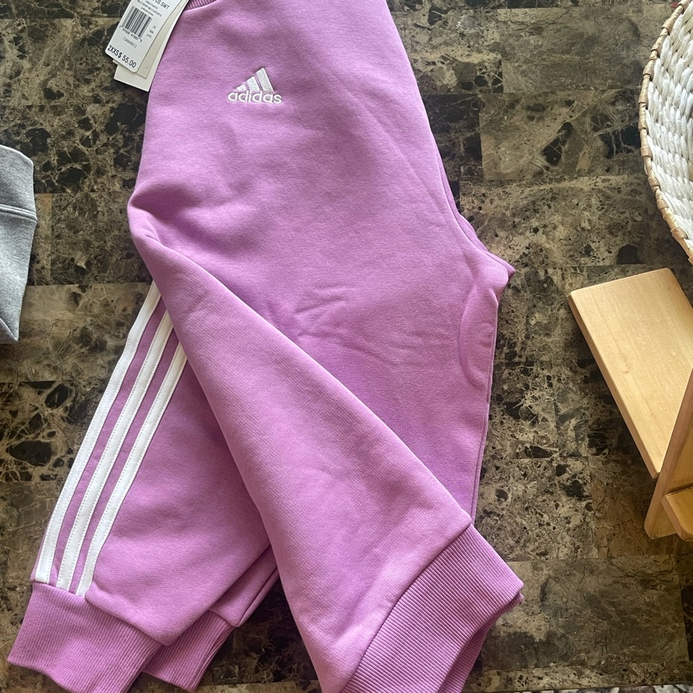Adidas Women's Purple Crew Neck Sweater